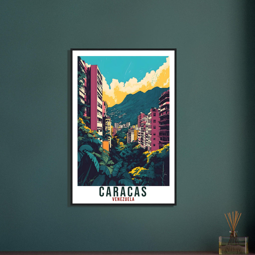 Caracas Travel Print Venezuela Home Decor Caracas Wall Art Gift Wall Hanging Art Lover Caracas Venezuelan Artwork Travel Poster Travel Gift