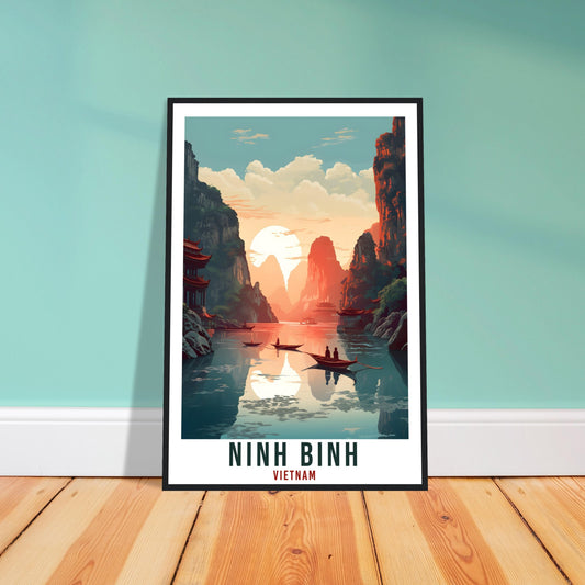 Ninh Binh Travel Print Wall Art Ninh Binh Vietnam Wall Hanging Artwork Ninh Binh Art Gifts Ninh Binh Travel Poster Vietnam Art Lovers Gift