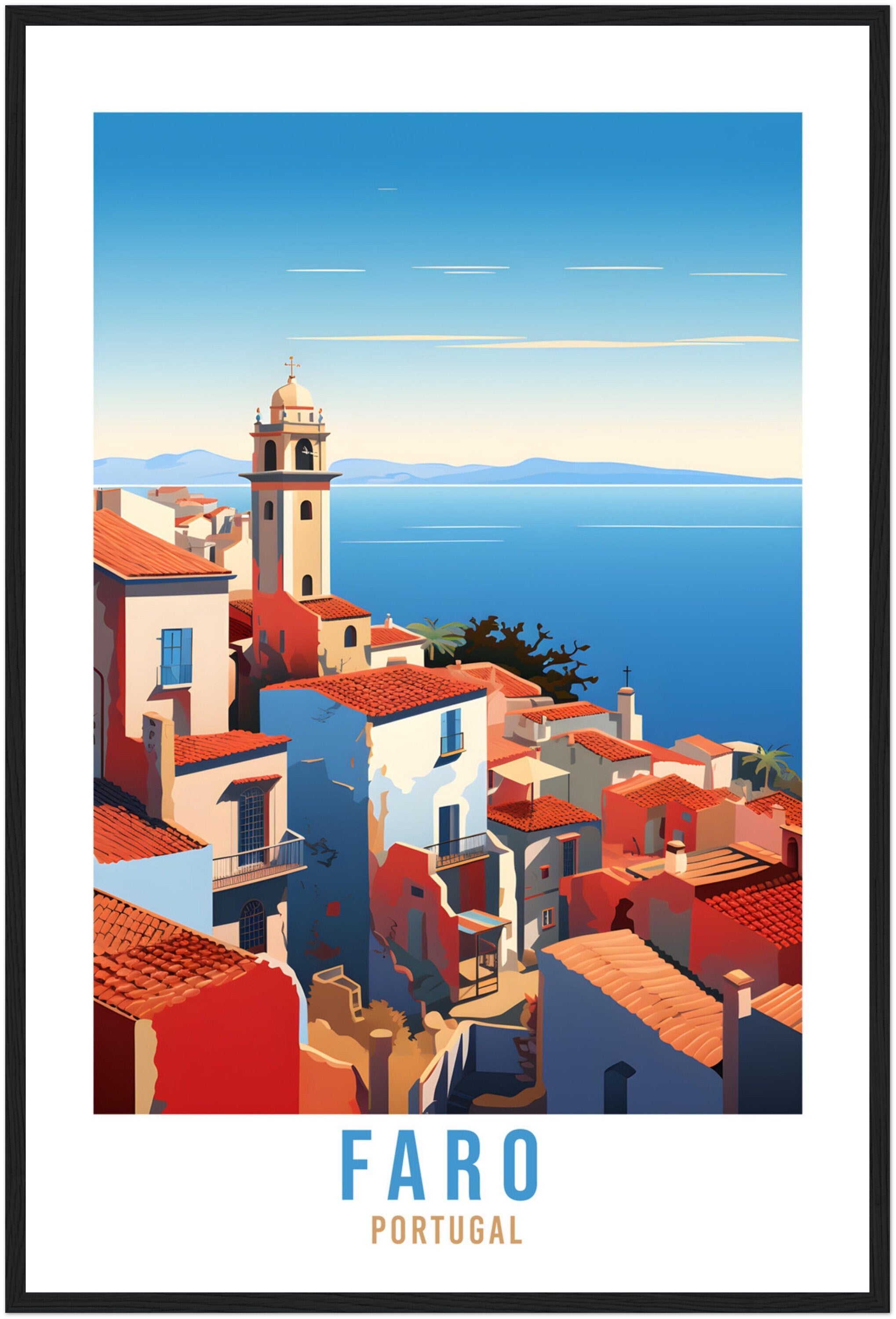 Faro Travel Print Wall Art Faro Home Decor Faro Wall Hanging Faro Gift Portugal Travel Gift Portugal Wall Decor Faro Travel Decor Faro Gift