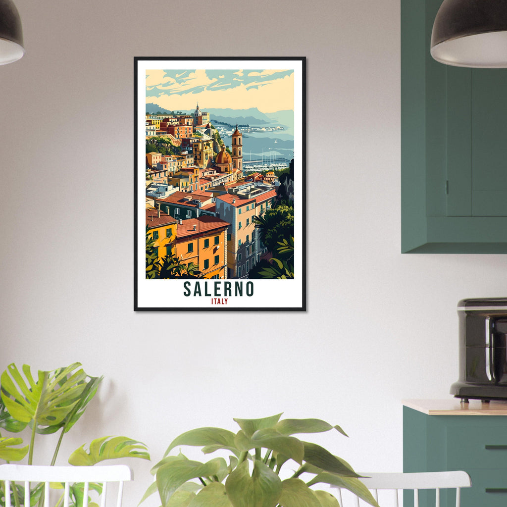 Salerno Travel Print Italy Wall Art Wall Hanging Home Living Décor Salerno Gift Art Lovers Gift Italy Artwork Gift Italian Travel Poster