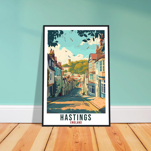 Hastings Travel Print Wall Art Wall Hanging Home Living Décor Hastings Gift Art Lovers Gift UK Artwork Gift Print England Travel Poster