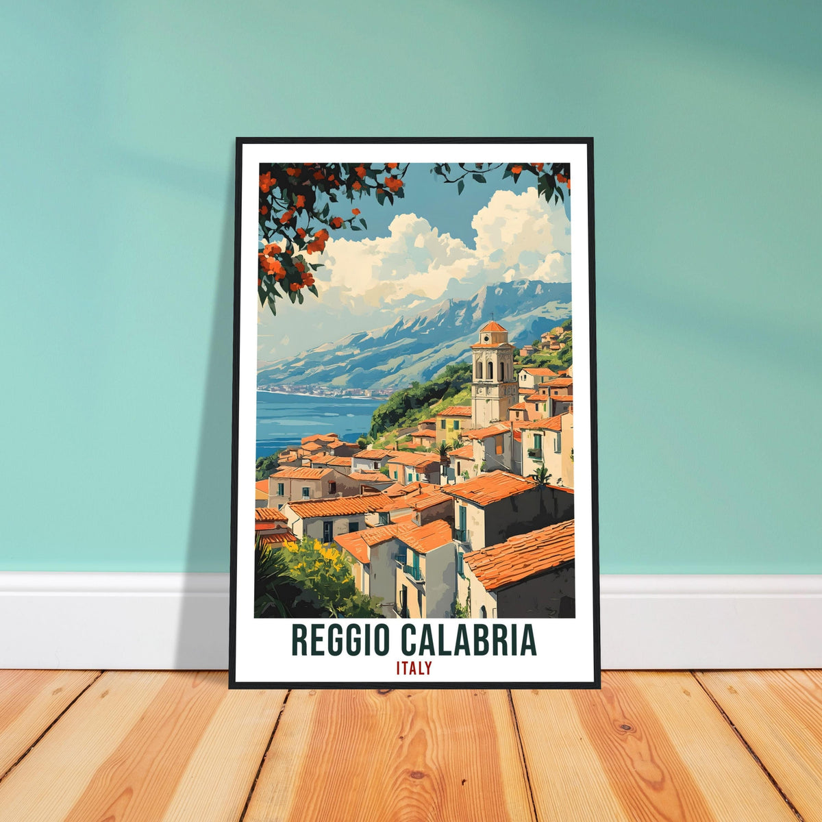 Reggio Calabria Travel Print Italy Home Decor Wall Art Gift Wall Hanging Art Lover Reggio Calabria Italian Artwork Travel Poster Travel Gift