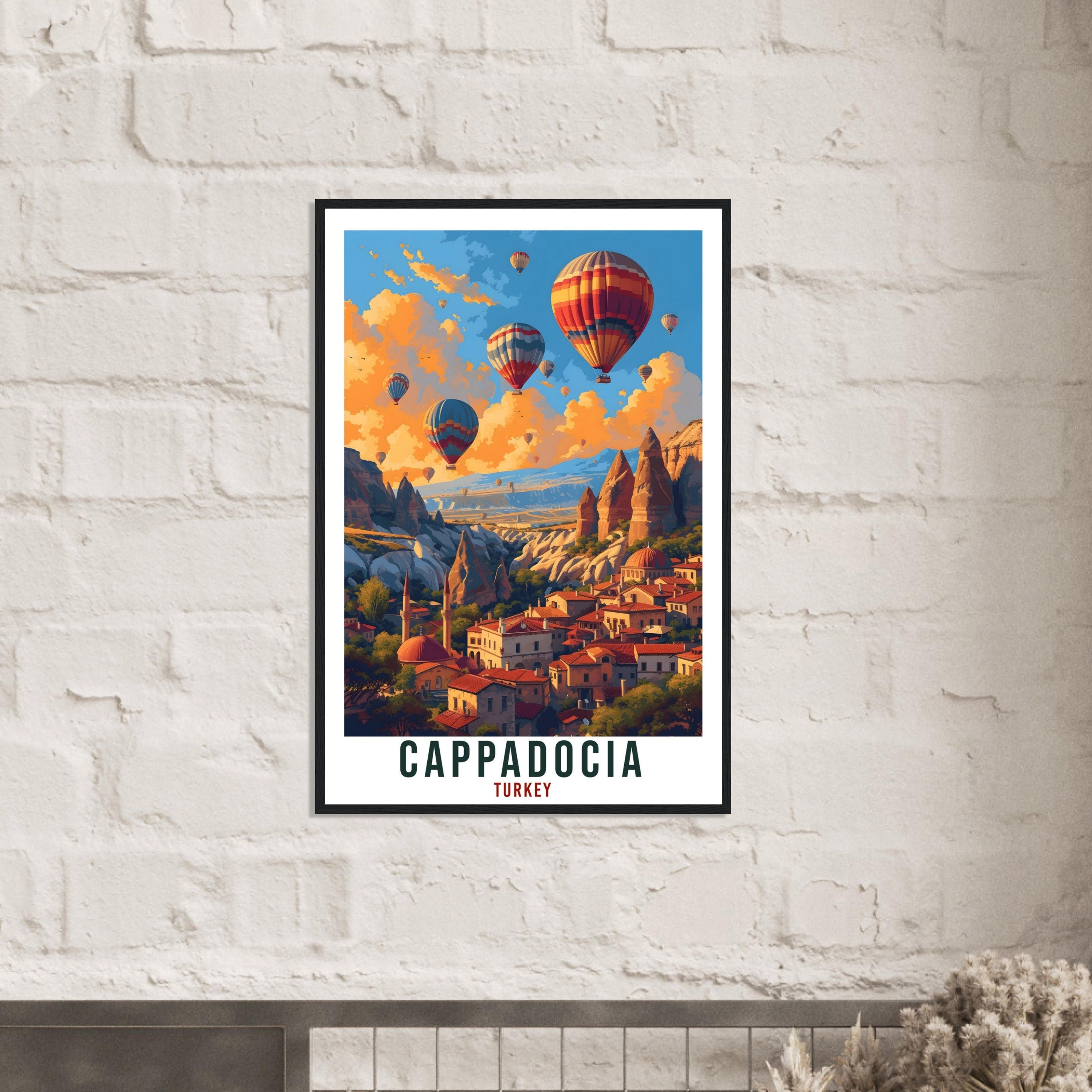 Cappadocia Travel Print Turkey Home Decor Cappadocia Turkish Wall Art Gift Wall Hanging Art Lover Turkey Artwork Cappadocia Travel Poster
