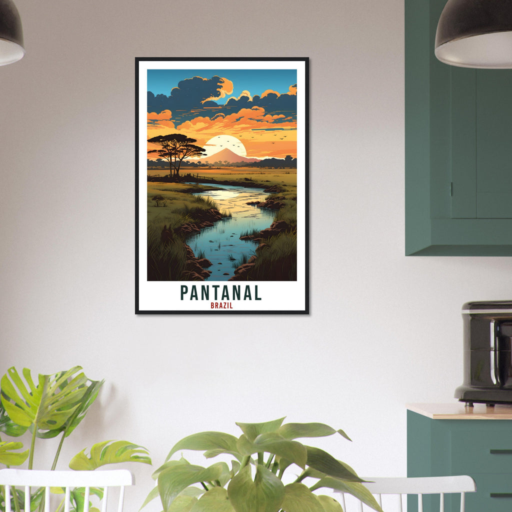 Pantanal Travel Print Wall Art Pantanal Brazil Wall Hanging Artwork Pantanal Art Gifts Pantanal Travel Poster Brazil Decor Art Lovers Gift