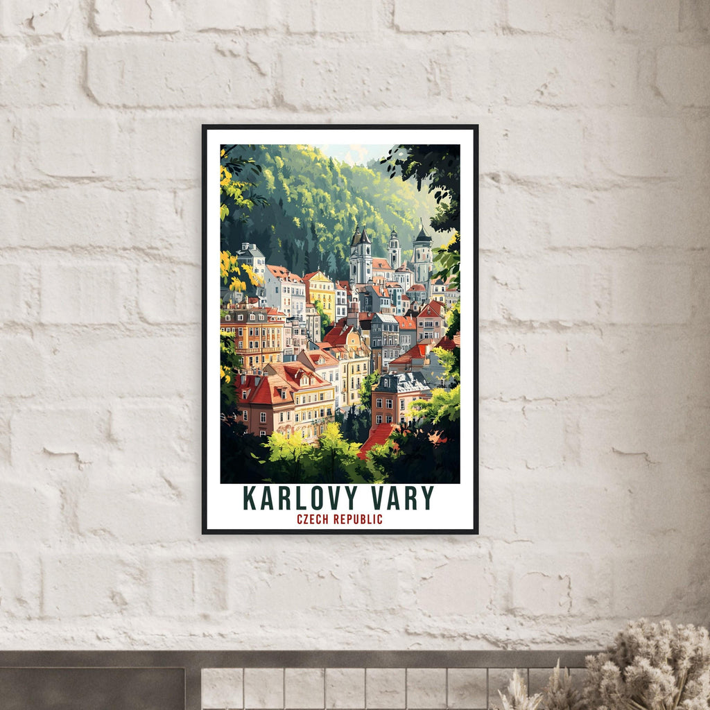 Karlovy Vary Travel Print Czech Republic Home Decor Wall Art Gift Wall Hanging Art Lover Karlovy Vary Czechia Artwork Travel Poster Artwork