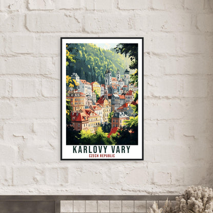 Karlovy Vary Travel Print Czech Republic Home Decor Wall Art Gift Wall Hanging Art Lover Karlovy Vary Czechia Artwork Travel Poster Artwork