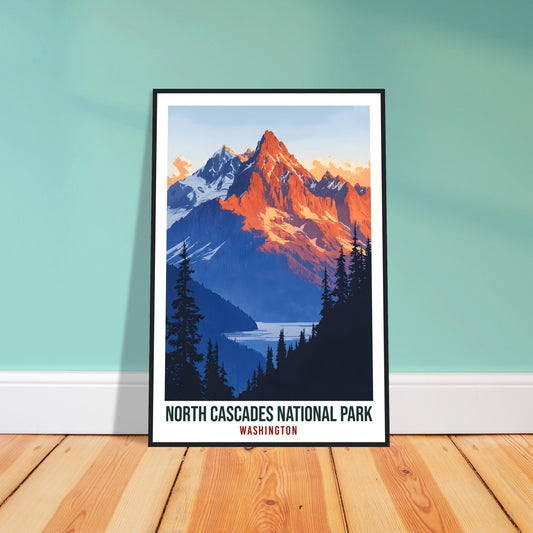 North Cascades National Park Washington USA Travel Print Wall Art Wall Hanging Décor North Cascades Gift Travel Art US Artwork Travel Poster