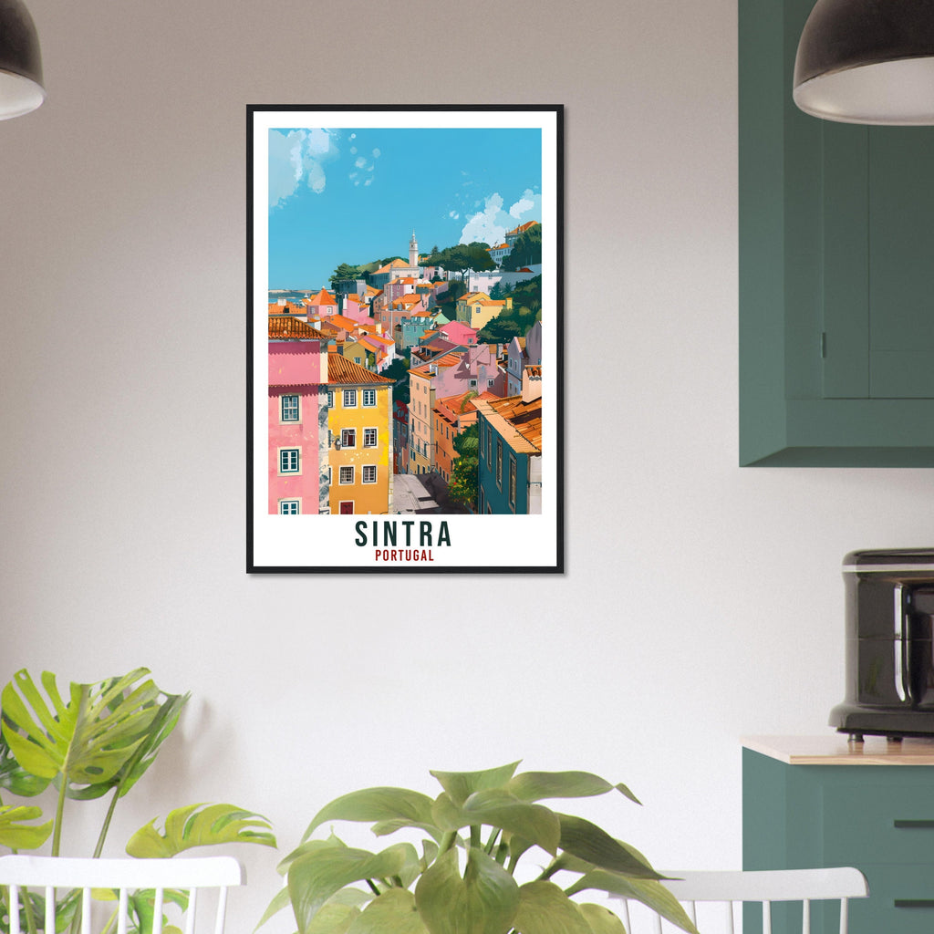 Sintra Travel Print Portugal Wall Art Wall Hanging Home Décor Sintra Gift Portugal Landmark Artwork Gift Portugal Sintra Travel Poster Gift