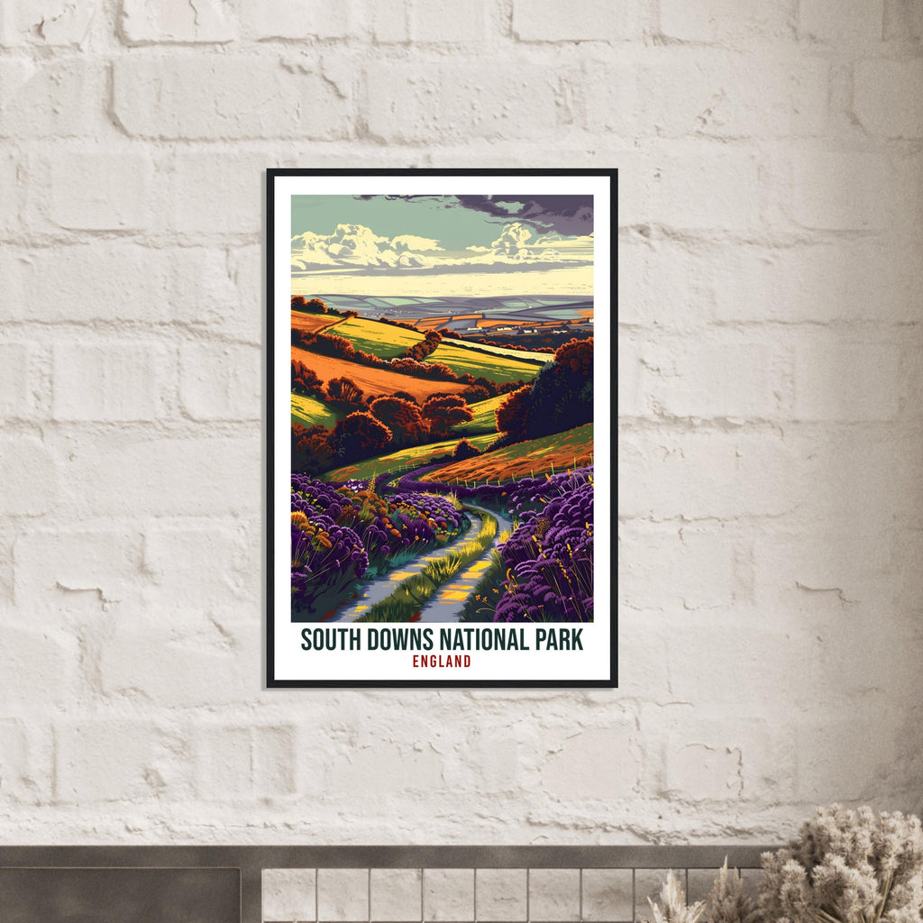 South Downs National Park Travel Print Wall Art Wall Hanging Home Décor South Downs Art Lovers Gift UK Artwork Gift England Travel Poster