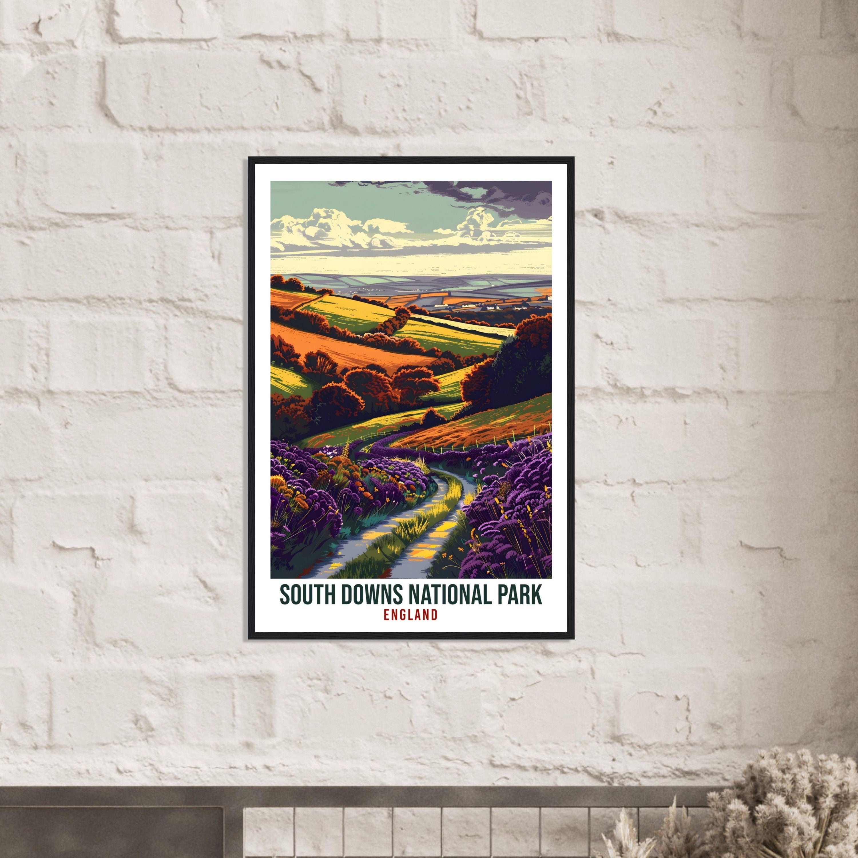 South Downs National Park Travel Print Wall Art Wall Hanging Home Décor South Downs Art Lovers Gift UK Artwork Gift England Travel Poster
