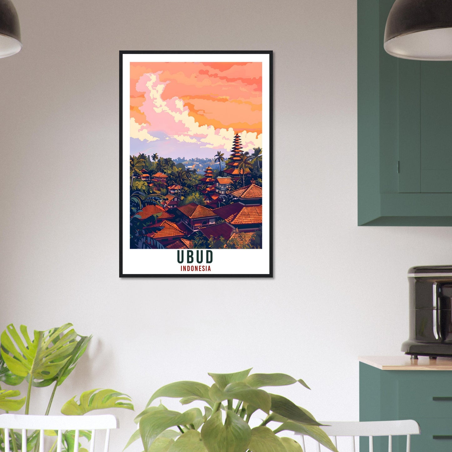 Ubud Bali Travel Print Bali Wall Art Wall Hanging Home Décor Ubud Gift Landmark Artwork Travel Art Lovers Indonesia Ubud Travel Poster
