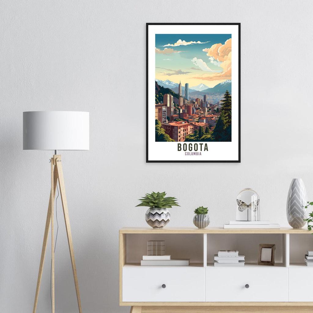 Bogota Travel Print Columbian Wall Art Bogota Wall Hanging Home Décor Gift Art Lovers Columbian Art Lover Gift Bogota Columbia Print