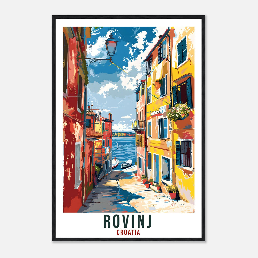 Rovinj Travel Print Croatia Wall Art Wall Hanging Home Décor Rovinj Gift Croatian Landmark Artwork Gift Croatia Rovinj Holiday Travel Poster