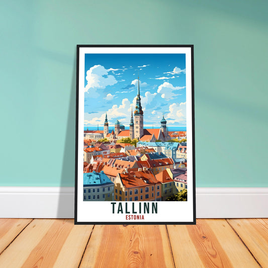 Tallinn Print Estonia Travel Gift Wall Art Tallinn Wall Hanging Home Décor Tallinn Art Lovers Estonia Artwork Print Tallinn Landmark Poster
