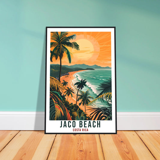 Jaco Beach Costa Rica Travel Print Wall Art Wall Hanging Home Décor Jaco Beach Gift Summer Artwork Travel Art Costa Rica City Travel Poster