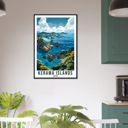 Kerama Islands Travel Print Japan Home Decoration Wall Art Gift Wall Hanging Art Lover Japanese Artwork Japan Kerama Islands Travel Poster