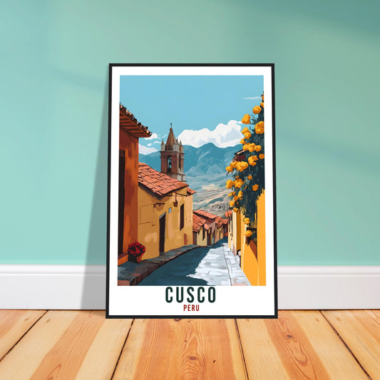 Cusco Travel Poster Peru Home Decor Cusco Wall Art Gift Wall Hanging Art Lover Cusco Peruvian Artwork Travel Print Peru Cusco Travel Art