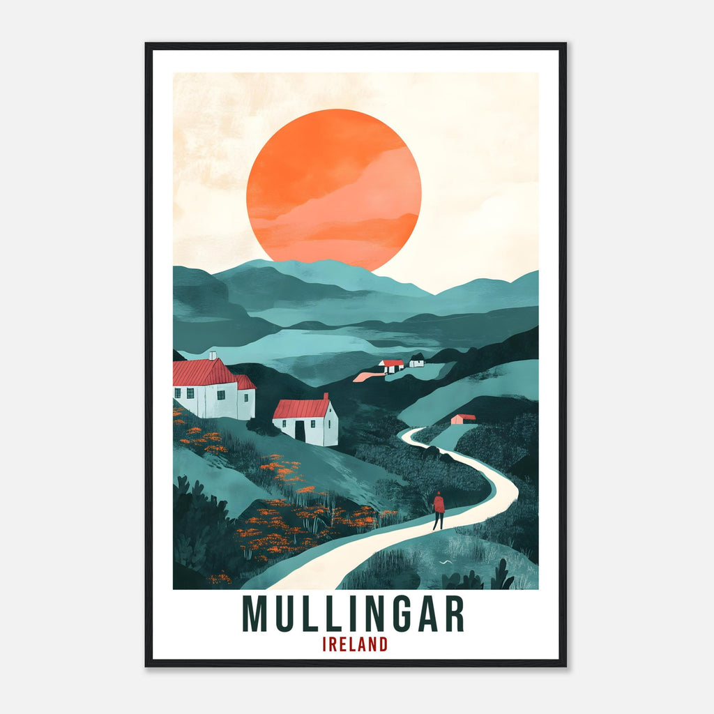 Mullingar Travel Print Ireland Home Decor Mullingar Wall Art Gift Wall Hanging Art Lover Mullingar Irish Artwork Travel Poster Ireland Art