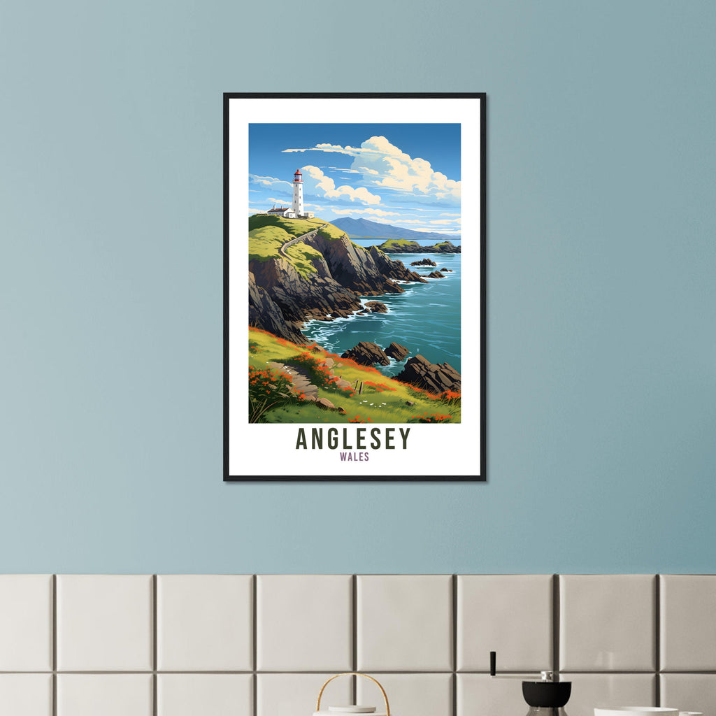 Anglesey Travel Print Wall Art Anglesey Wall Hanging Wales Gift Anglesey Wall Art Print Anglesey Island Travel Gift Anglesey Travel Poster