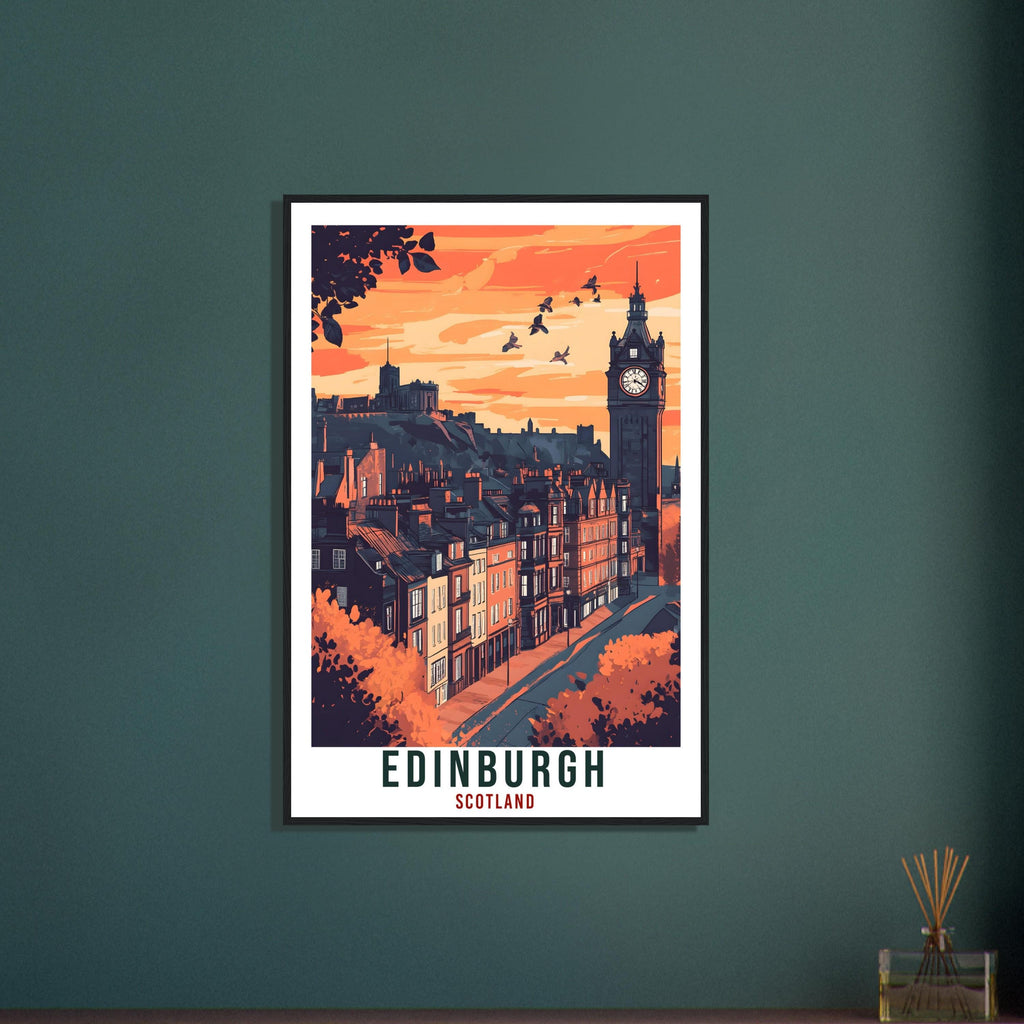 Edinburgh Travel Print Scotland Decor Edinburgh Wall Art Wall Hanging Art Lover Scotland Artwork Travel Poster Edinburgh City Travel Art
