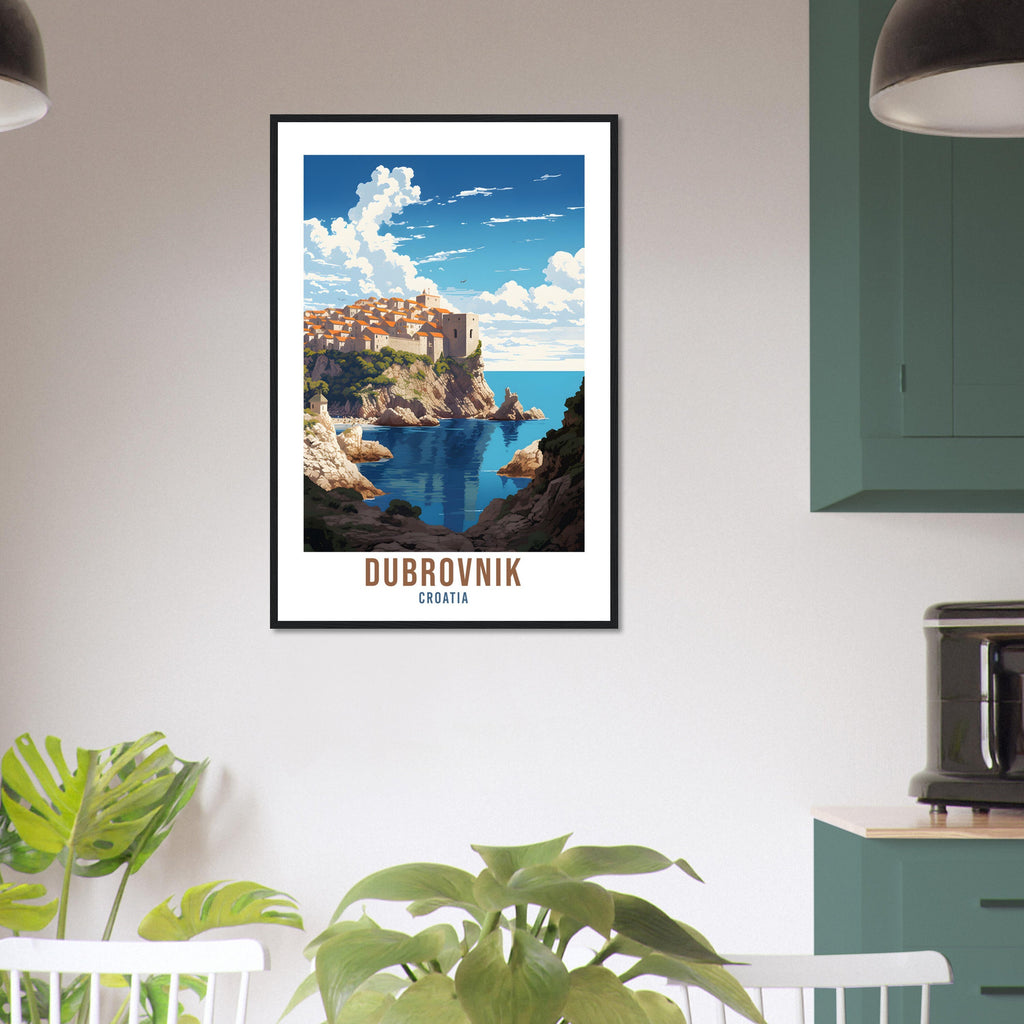 Dubrovnik Travel Print Croatia Wall Art Dubrovnik Wall Hanging Home Décor Croatia Gift Art Lovers Dubrovnik Art Lover Gift Croatia Print