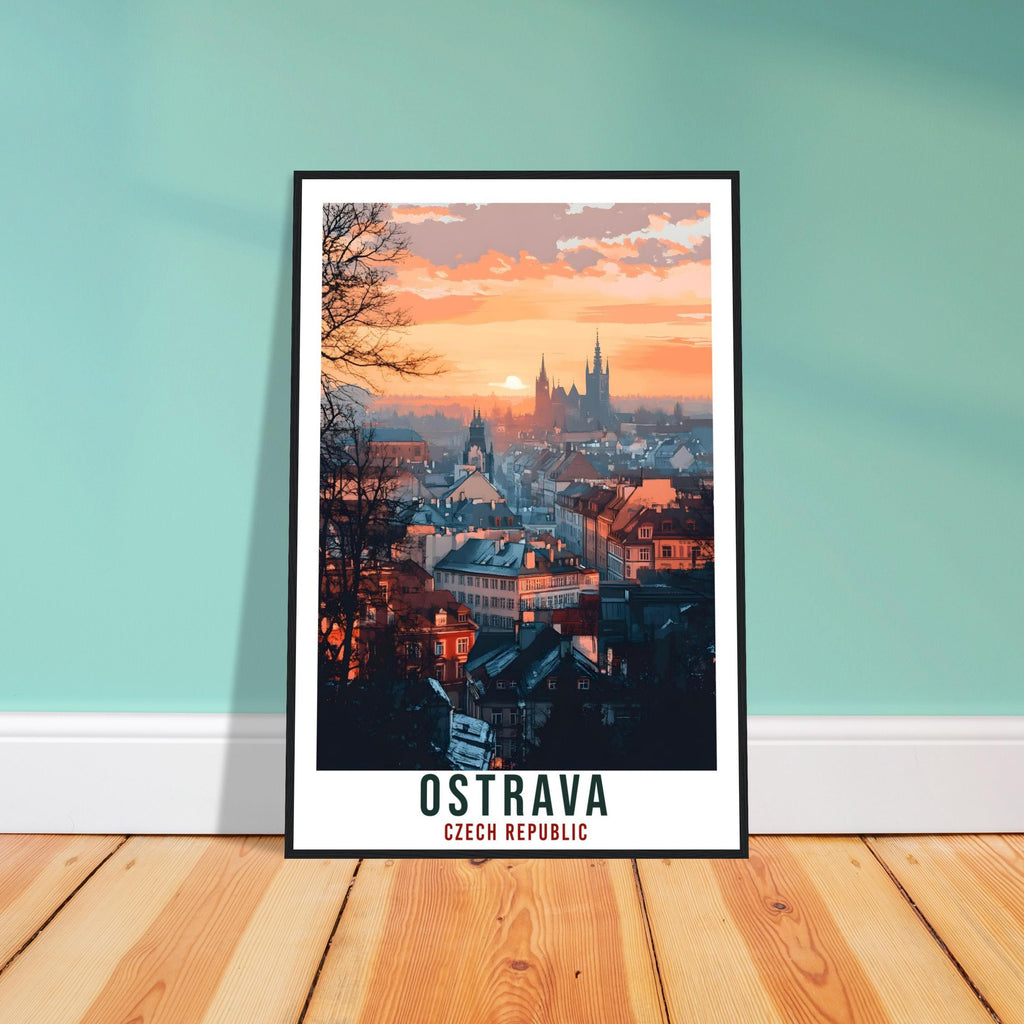 Ostrava Travel Print Czechia Home Decor Ostrava Wall Art Gift Wall Hanging Art Lover Ostrava Czech Republic Artwork Travel Poster Travel Art