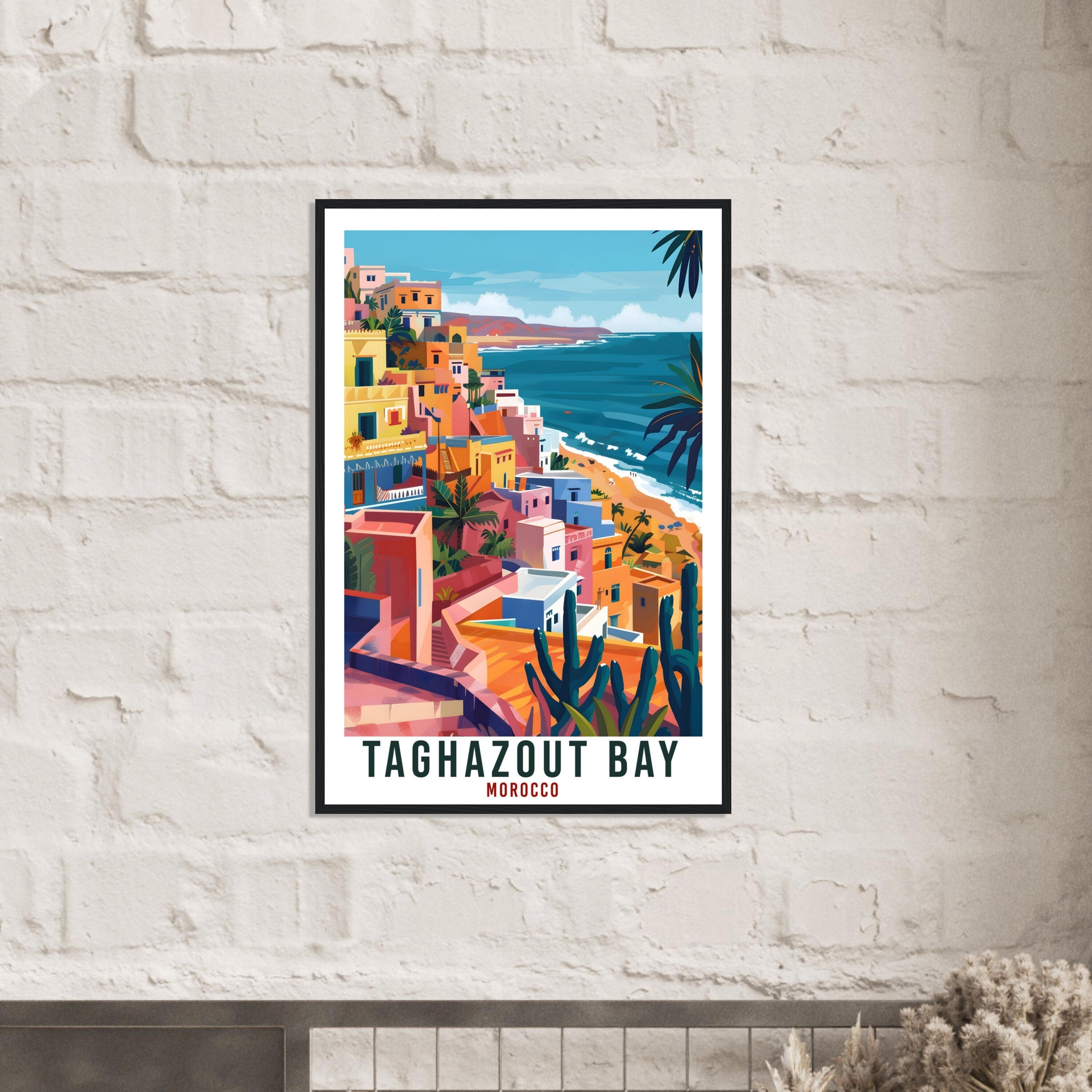 Taghazout Bay Morocco Travel Print Wall Art Wall Hanging Home Décor Taghazout Bay Gift Art Lovers Morocco Artwork Gift Print African Poster