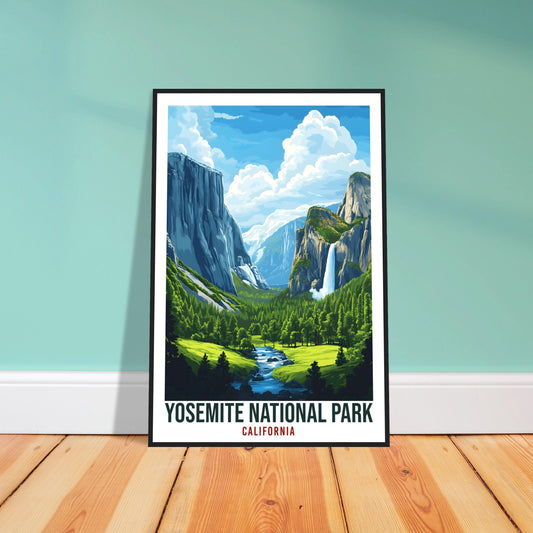 Yosemite National Park California USA Travel Print Wall Art Wall Hanging Home Décor Yosemite Park Gift Travel Art USA Artwork Travel Poster