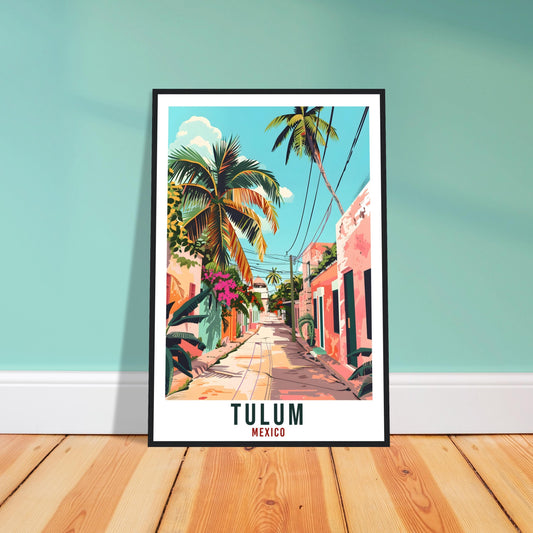 Tulum Mexico Travel Print Mexico Wall Art Wall Hanging Home Décor Tulum Gift Mexico Landmark Artwork Travel Art Tulum Mexican Travel Poster
