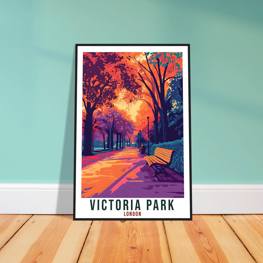 Victoria Park London Travel Print England London Wall Art Gift Wall Hanging Art Lover London England Artwork Travel Poster UK Travel Art
