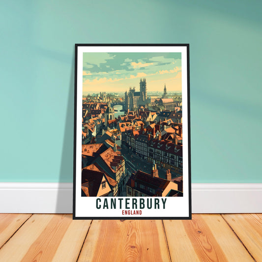 Canterbury Travel Print Wall Art Wall Hanging Home Living Décor Canterbury Gift Art Lovers Gift UK Artwork Gift Print England Travel Poster