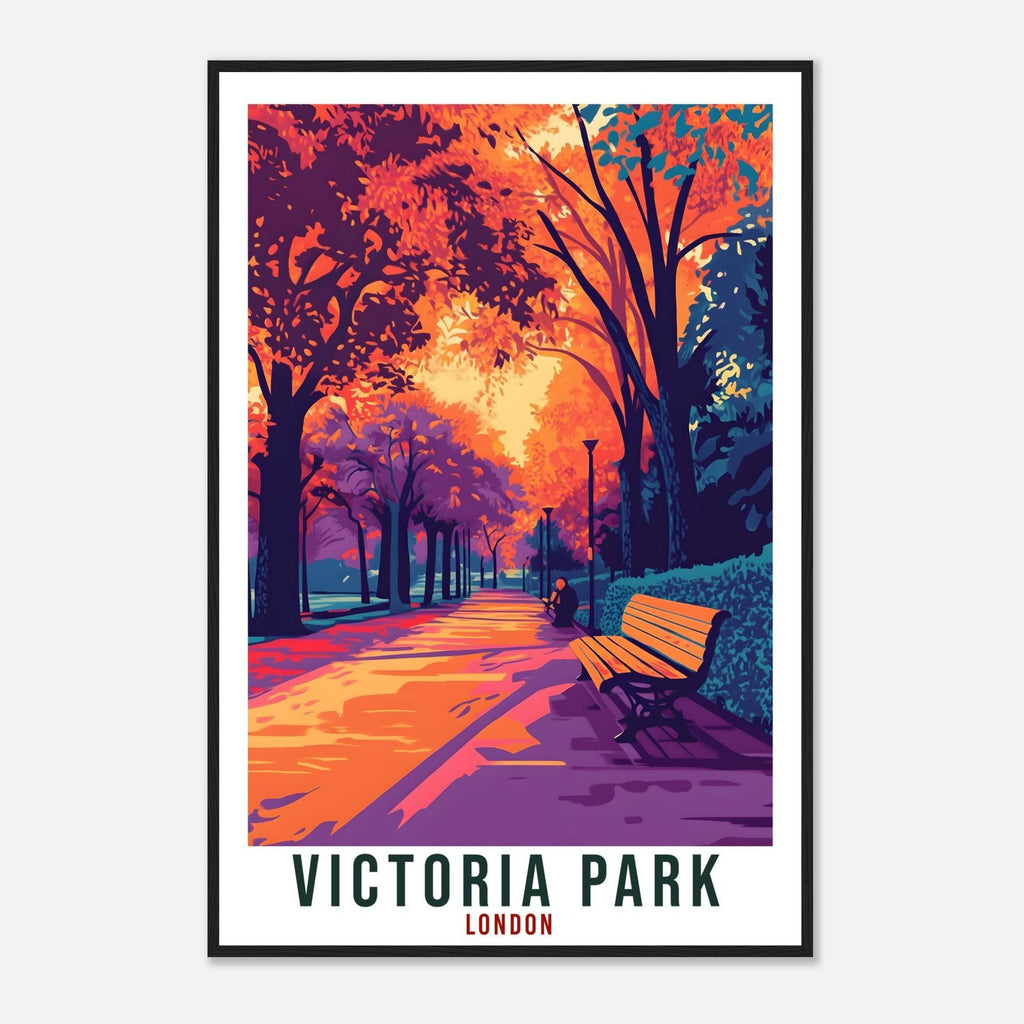 Victoria Park London Travel Print England London Wall Art Gift Wall Hanging Art Lover London England Artwork Travel Poster UK Travel Art