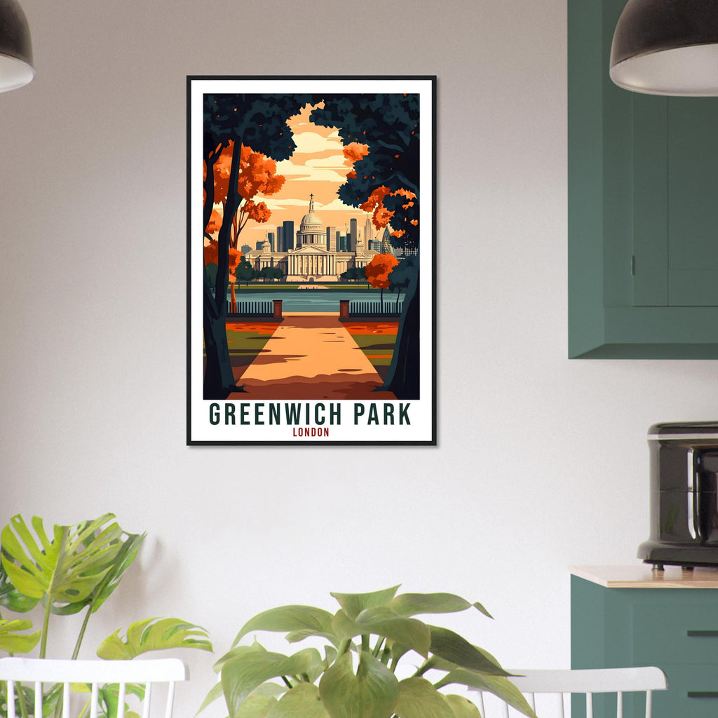 Greenwich Park London Travel Print England Decor PLACE Wall Art Gift Wall Hanging Art Lover Greenwich Park London Artwork Travel Poster Art