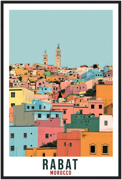 Rabat Morocco Travel Print Rabat Wall Art Wall Hanging Home Décor Rabat Gift Art Lovers Morocco Artwork Gift Print African Landmark Poster