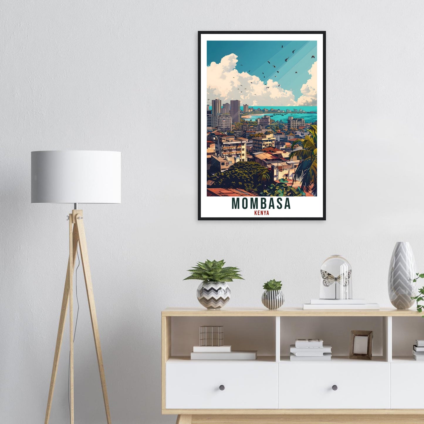 Mombasa Kenya Travel Print Mombasa Wall Art Wall Hanging Home Décor Mombasa Gift Art Lovers Kenya Artwork Gift Print African Landmark Poster