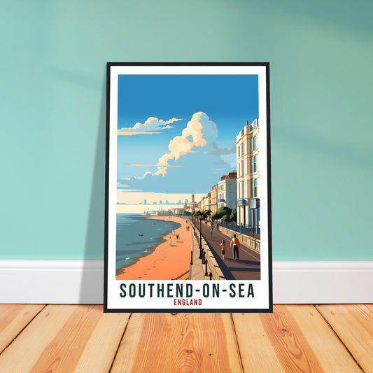 Southend-On-Sea Travel Print Wall Art Wall Hanging Home Living Décor Southend Gift Art Lovers UK Artwork Gift Print England Travel Poster
