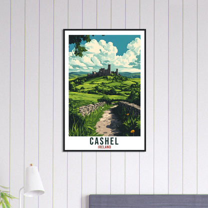 Cashel Travel Print Ireland Home Decor Cashel Wall Art Gift Wall Hanging Art Lover Tipperary Irish Artwork Travel Poster Ireland Travel Art
