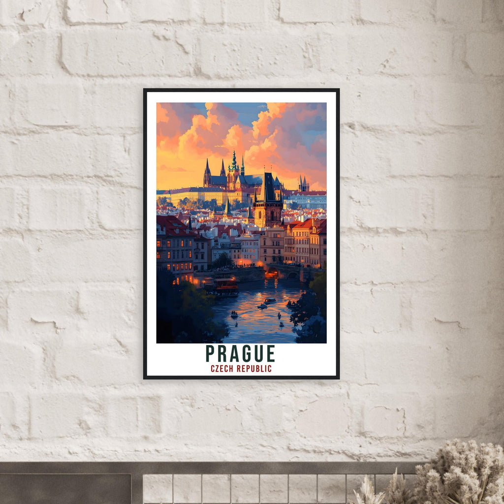 Prague Travel Print Czechia Home Decor Prague Wall Art Gift Wall Hanging Art Lover Prague Czech Republic Artwork Travel Poster Travel Art