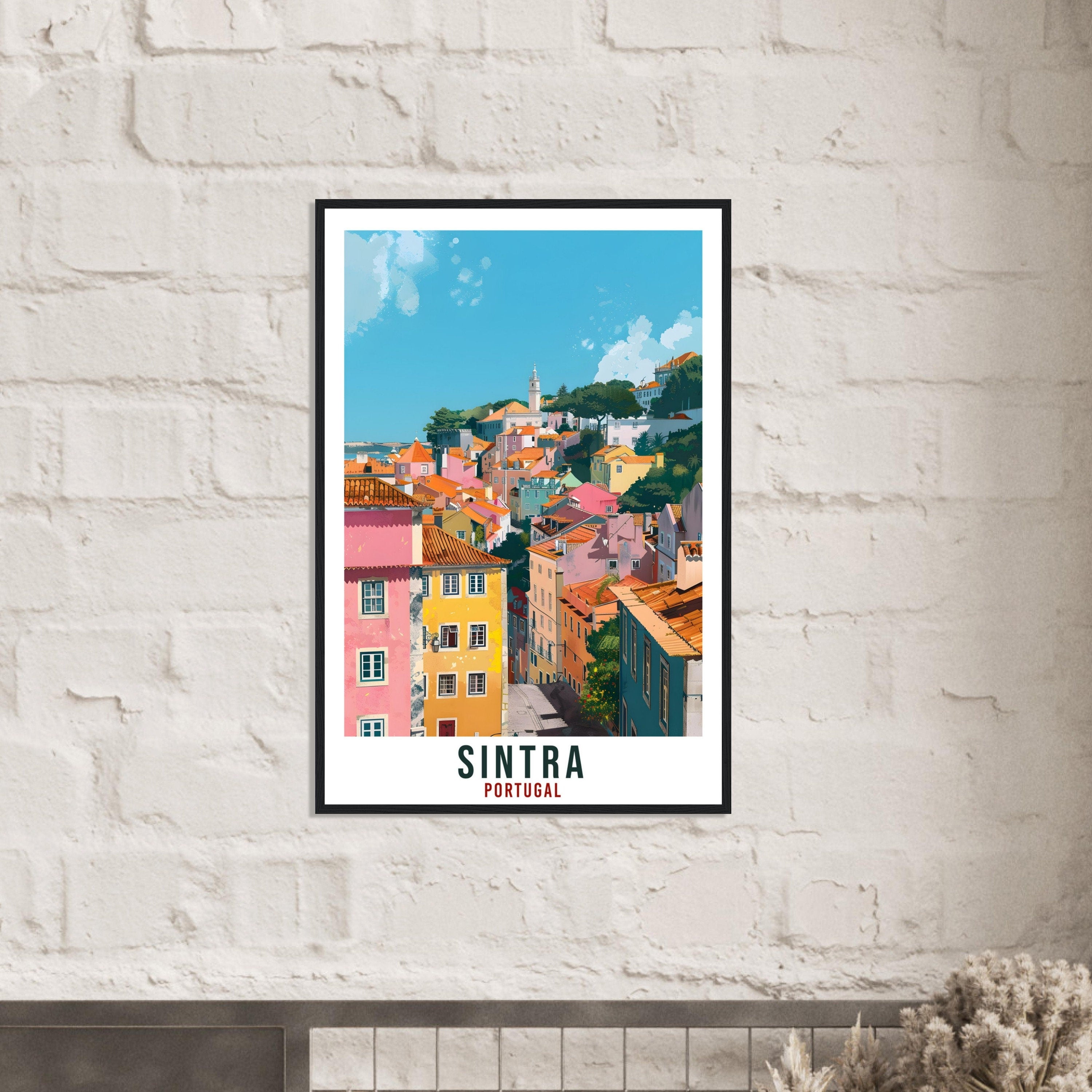Sintra Travel Print Portugal Wall Art Wall Hanging Home Décor Sintra Gift Portugal Landmark Artwork Gift Portugal Sintra Travel Poster Gift