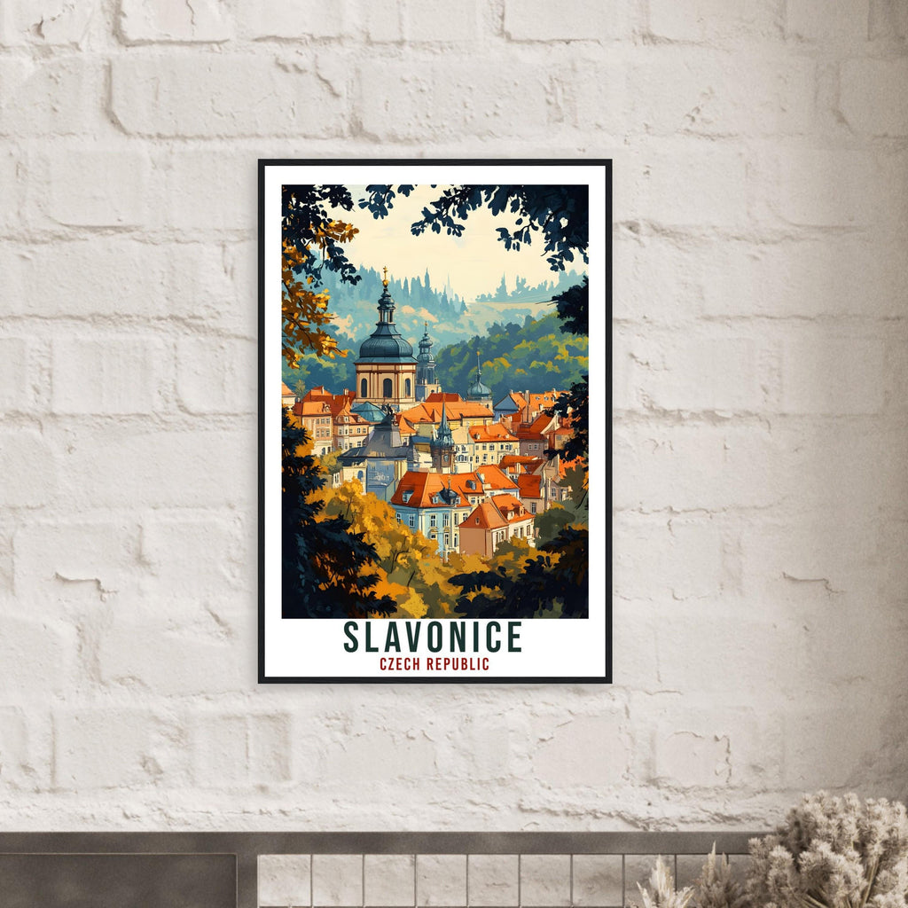 Slavonice Travel Print Czechia Home Decor Slavonice Wall Art Gift Wall Hanging Art Lover Slavonice Czech Republic Artwork Travel Poster Art
