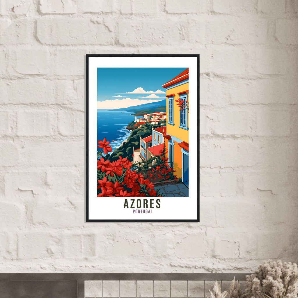 Azores Travel Print Wall Art Azores Wall Hanging Portugal Gift Azores Wall Art Print Art Print Azores Travel Gift Azores Travel Poster