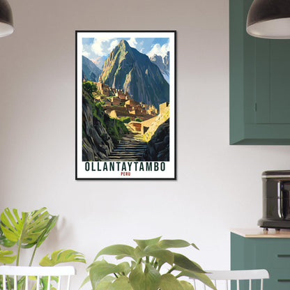 Ollantaytambo Travel Print Peru Home Decor Wall Art Gift Wall Hanging Art Lover Ollantaytambo Peruvian Artwork Travel Poster Travel Art