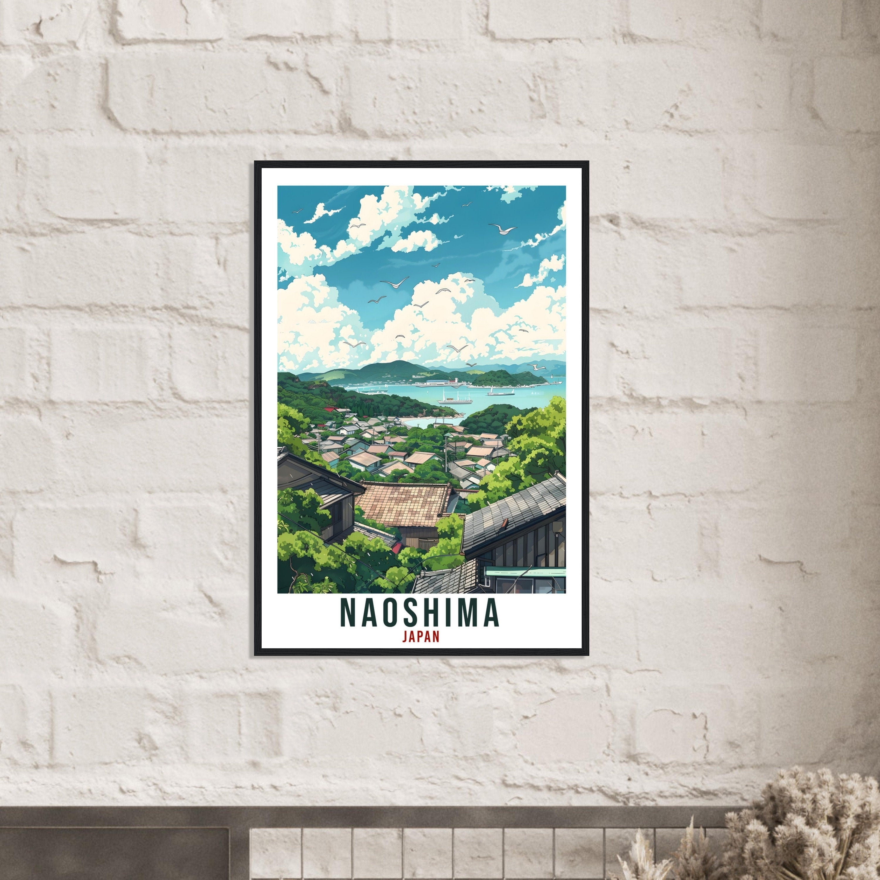 Naoshima Travel Print Japan Home Decoration Wall Art Gift Wall Hanging Art Lover Japanese Artwork Japan Naoshima Travel Poster Decor Print