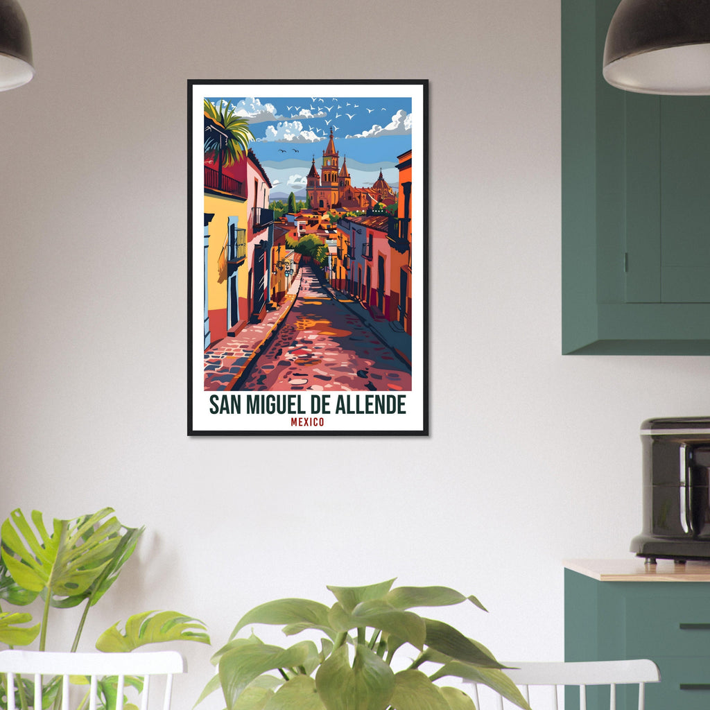 San Miguel De Allende Mexico Travel Print Mexico Wall Art Wall Hanging Home Décor Gift Mexico Landmark Artwork Travel Mexican Travel Poster