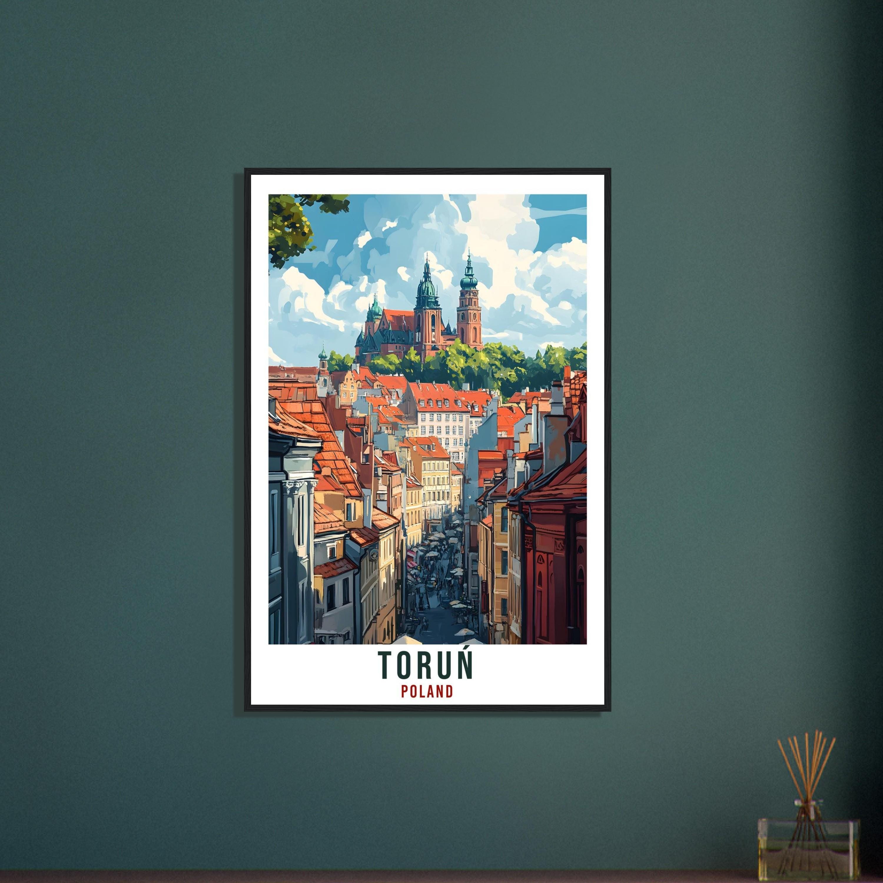 Toruń Travel Print Poland Home Decor Toruń Wall Art Gift Wall Hanging Art Lover Toruń Polish Artwork Travel Poster Poland Travel Artwork