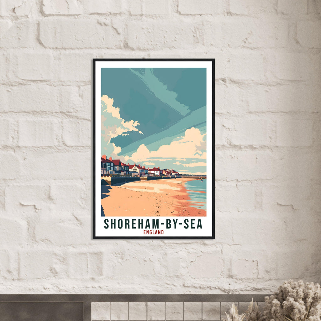 Shoreham-By-Sea Travel Print Wall Art Wall Hanging Home Living Décor Shoreham-By-Sea Art Lovers Gift UK Artwork Gift England Travel Poster