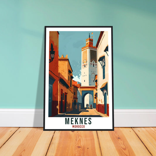 Meknes Morocco Travel Print Meknes Wall Art Wall Hanging Home Décor Meknes Gift Art Lovers Morocco Artwork Gift Print North African Poster
