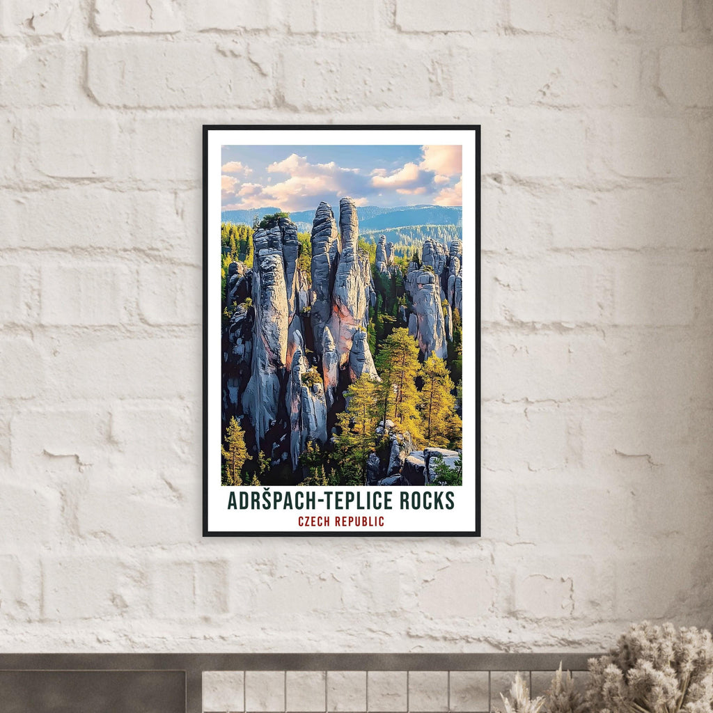 Adršpach-Teplice Rocks Travel Print Czech Republic Home Decor Wall Art Gift Wall Hanging Art Lover Adršpach-Teplice Czechia Travel Poster