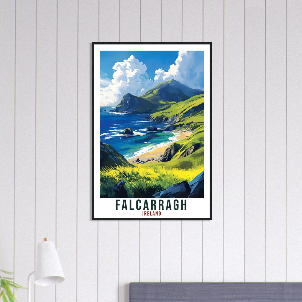 Falcarragh Travel Print Ireland Home Decor Donegal Wall Art Gift Wall Hanging Falcarragh Irish Artwork Travel Poster Ireland Travel Art