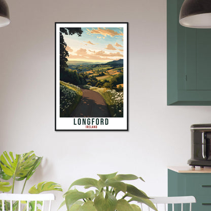 Longford Travel Print Ireland Home Decor Longford Wall Art Gift Wall Hanging Art Lover Longford Irish Artwork Travel Poster Ireland Travel